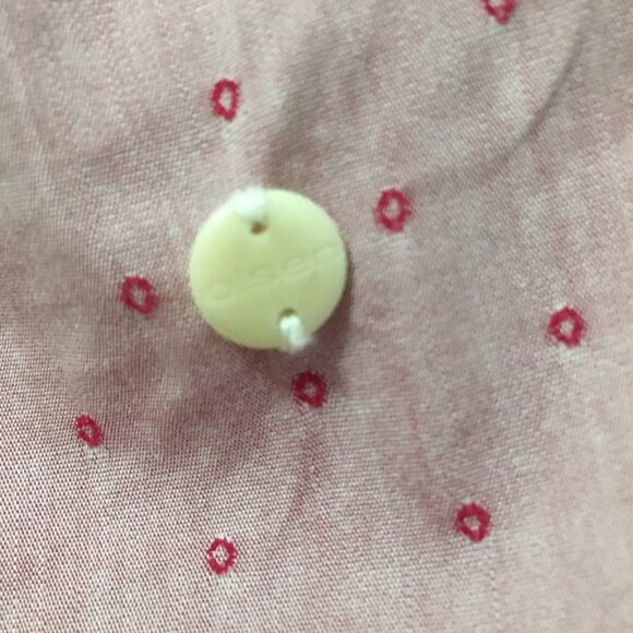 Olsen Europe Micro Polka Dot Cotton Blend Dress Shirt - Picture 8 of 16